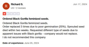 Crop King Seeds Customer Review