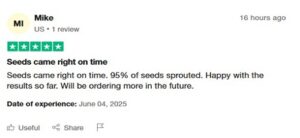 Herbies Seeds Trustpilot Reviews
